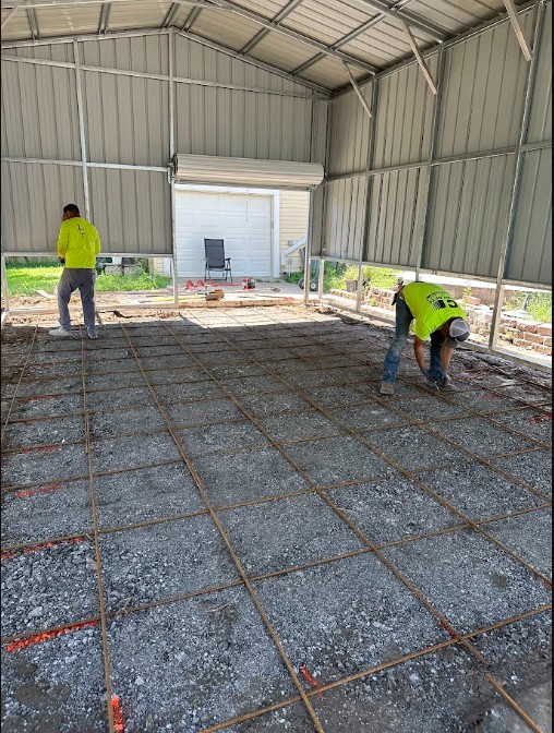 Garage slab rebar